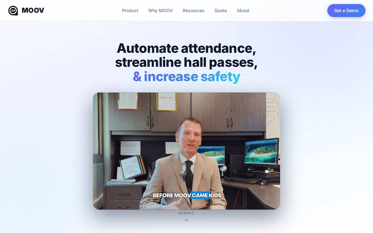 MOOV website preview