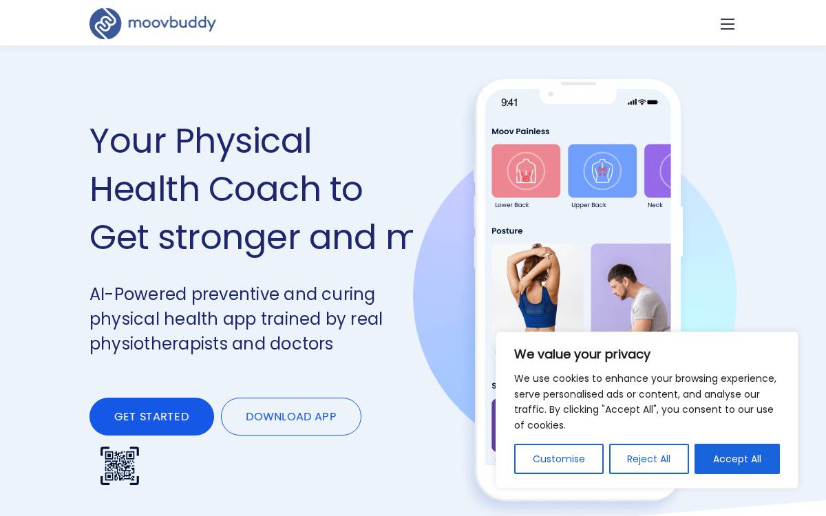 MoovBuddy website preview