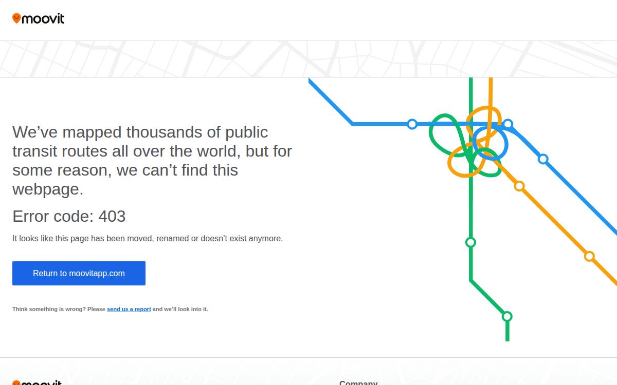 Moovit website preview