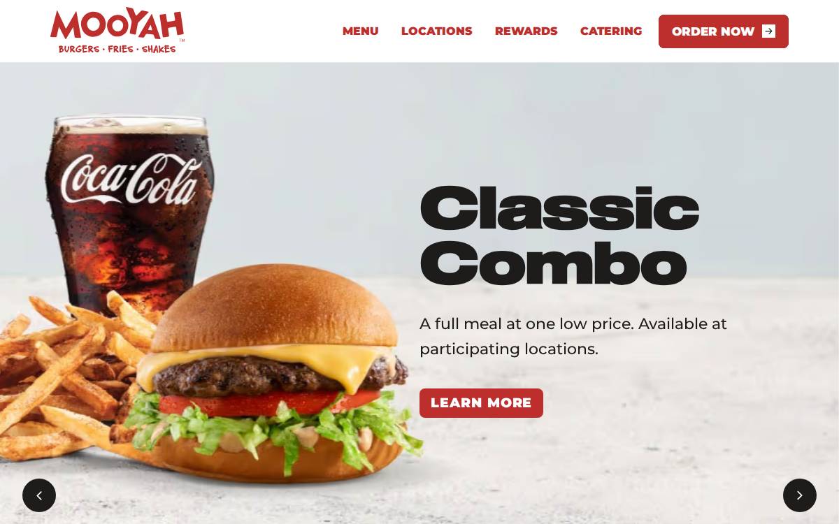 MOOYAH website preview