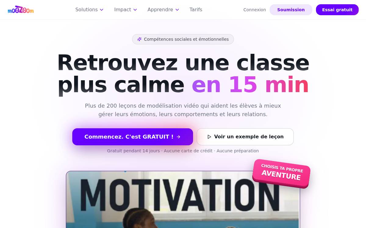 Moozoom website preview