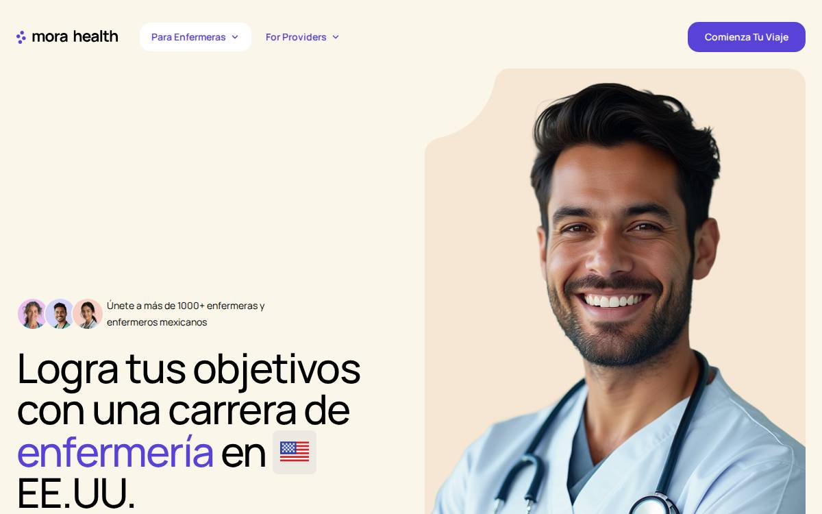 Mora website preview