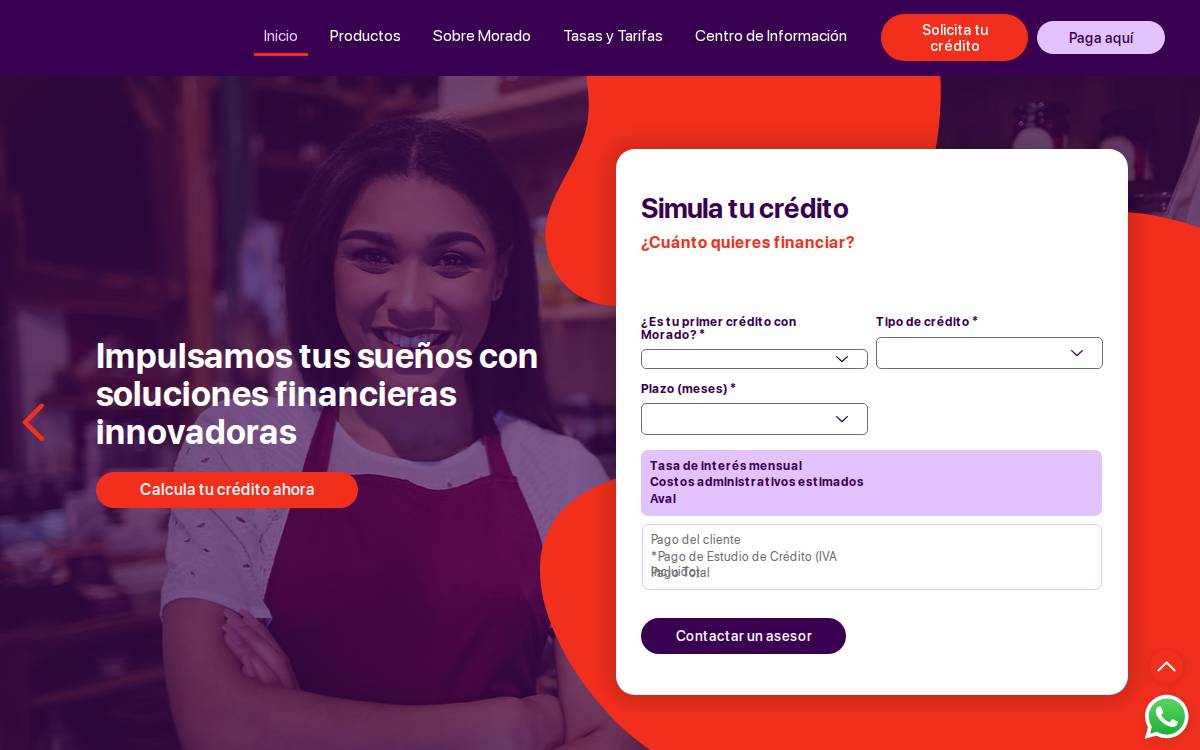 Morado website preview