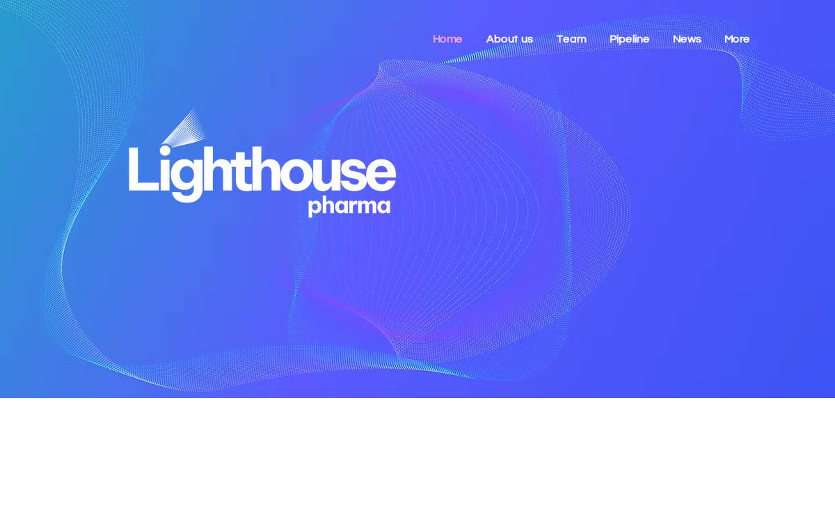 More on Lighthouse Pharma website preview