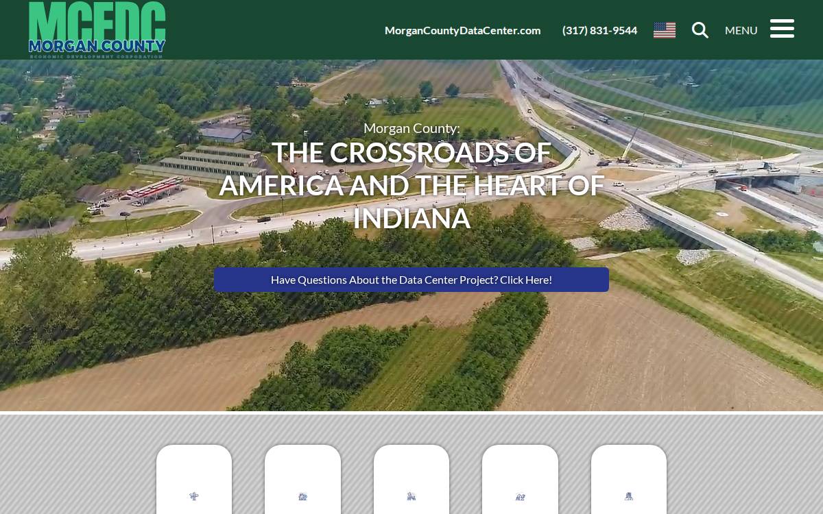 Morgan County Economic Development Corporation website preview