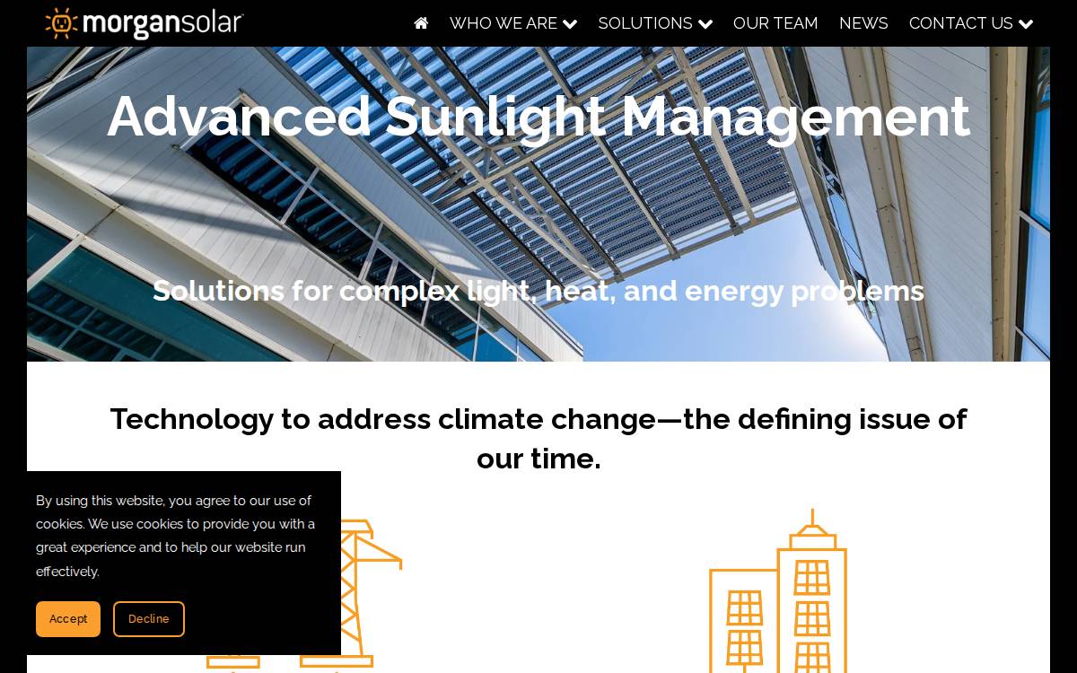 Morgan Solar Inc. website preview