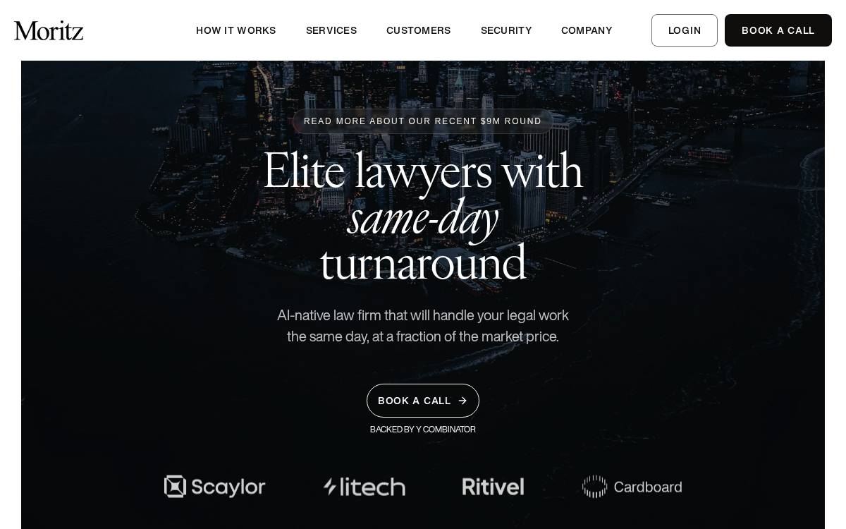 Moritz website preview