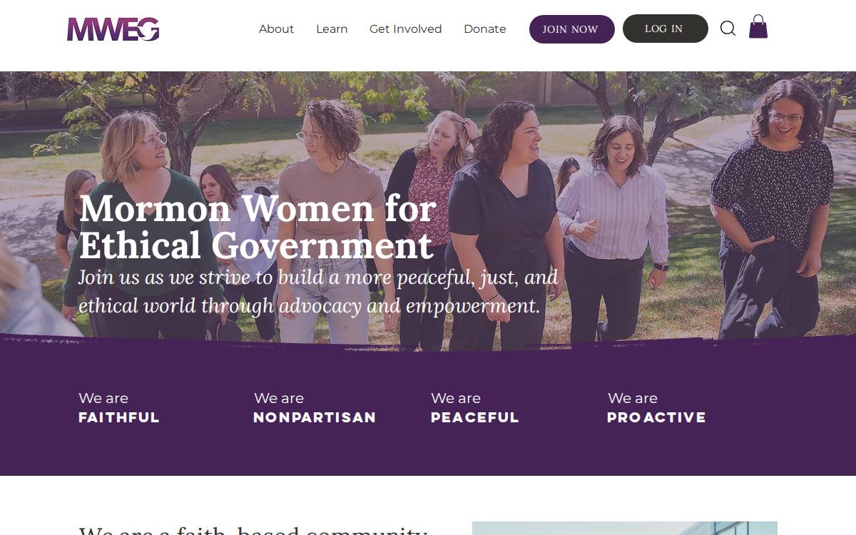 Mormonwomenforethicalgovernment website preview