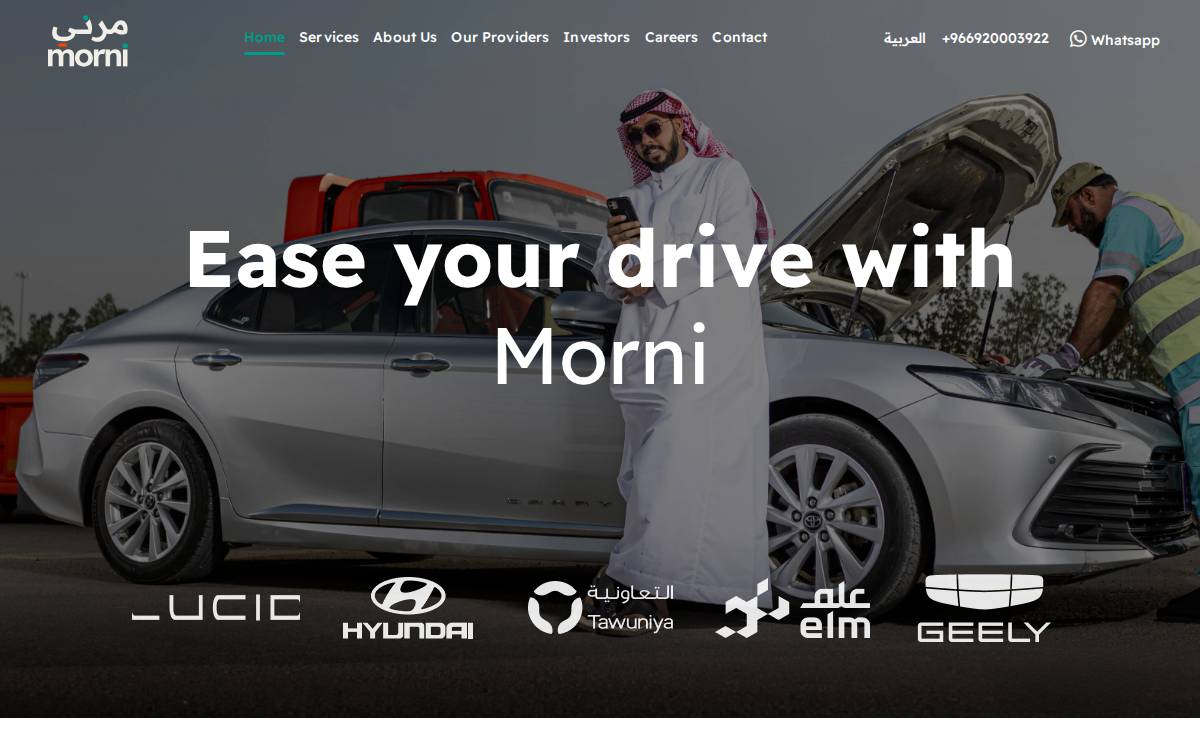 Morni website preview