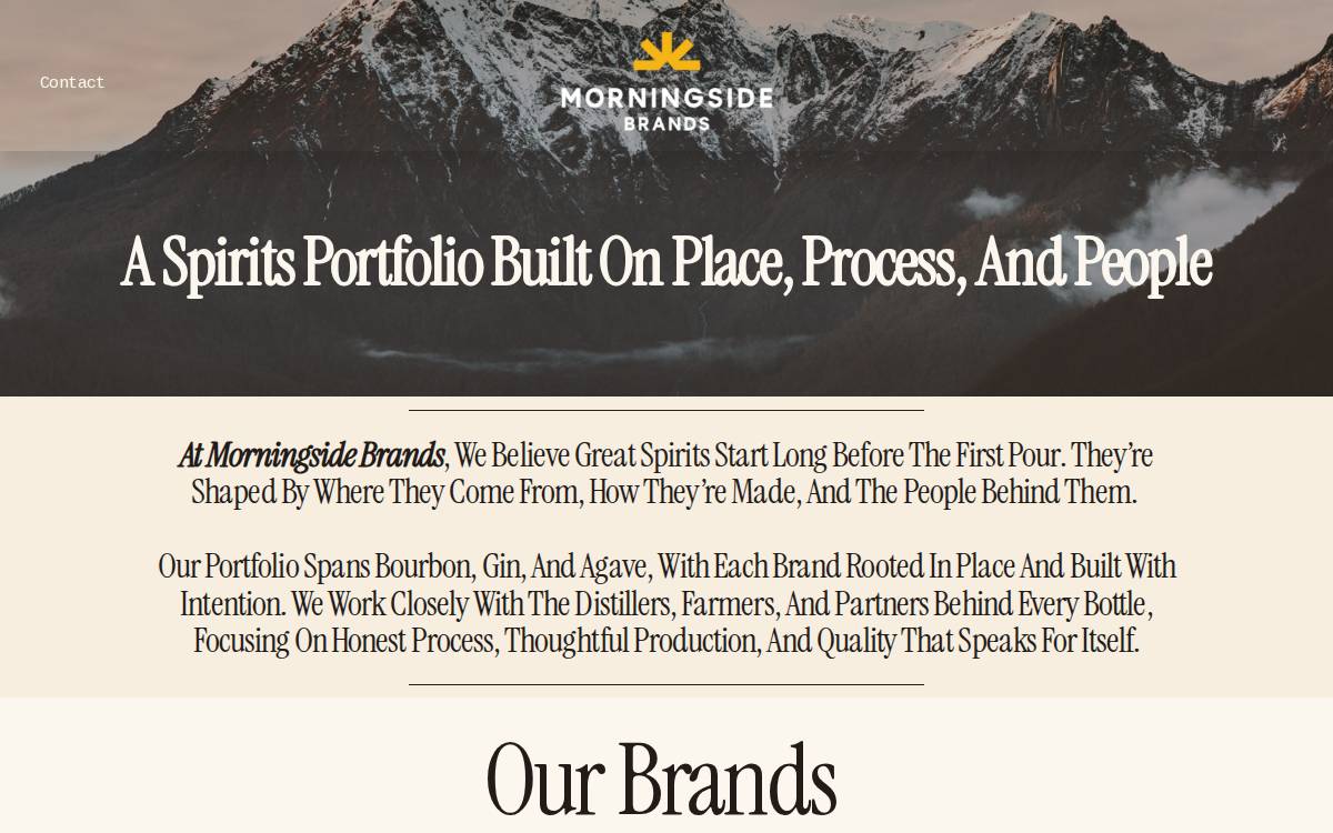 Morningside Brands website preview