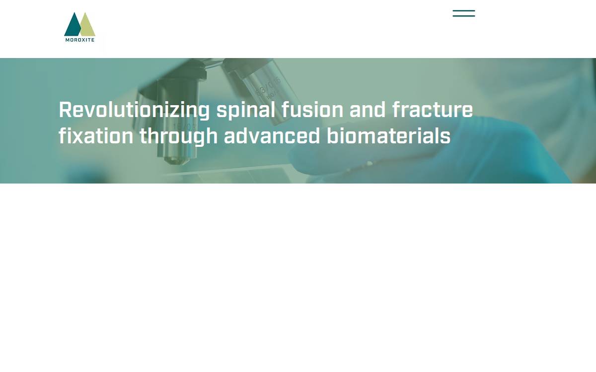 Moroxite AB website preview