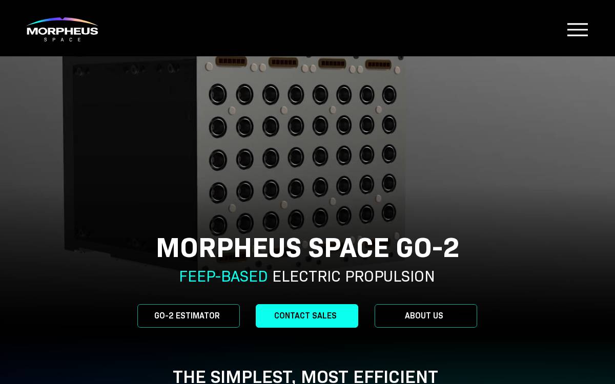 Morpheus Space website preview