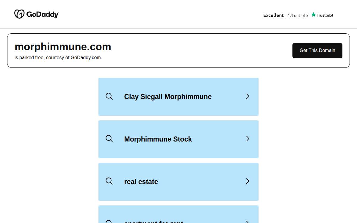 Morphimmune website preview