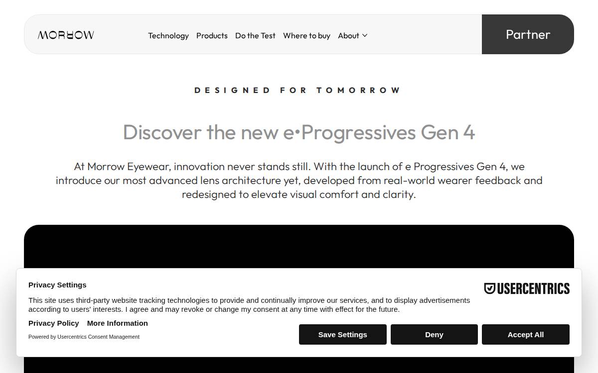 Morroweyewear website preview