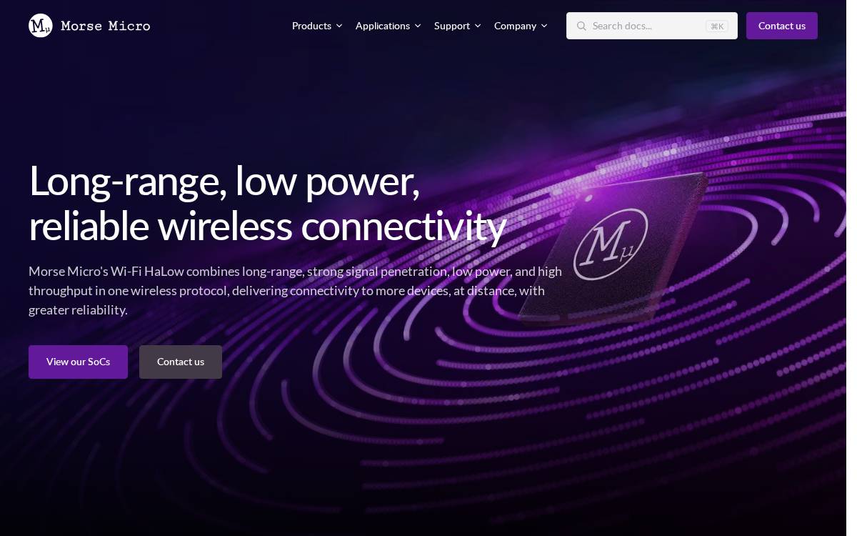 Morse Micro website preview