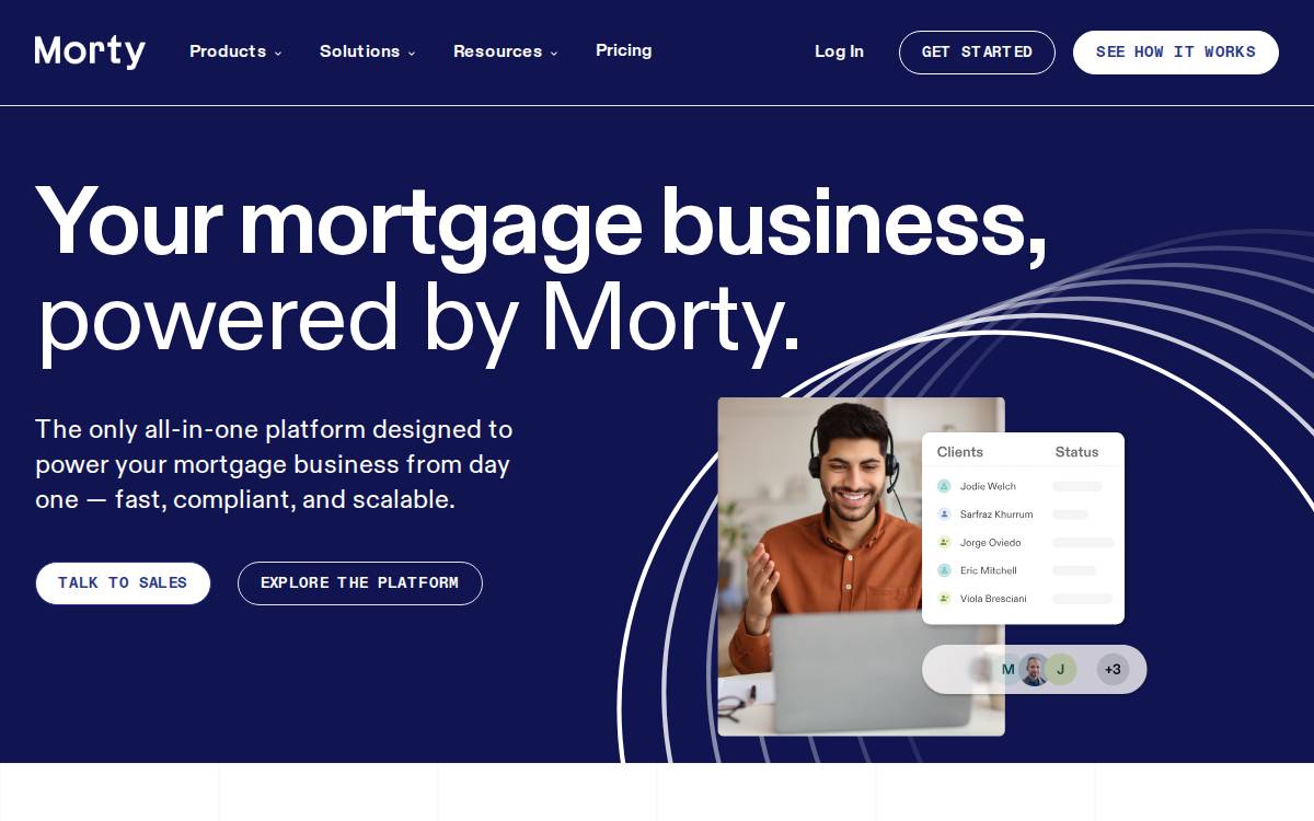 Morty website preview