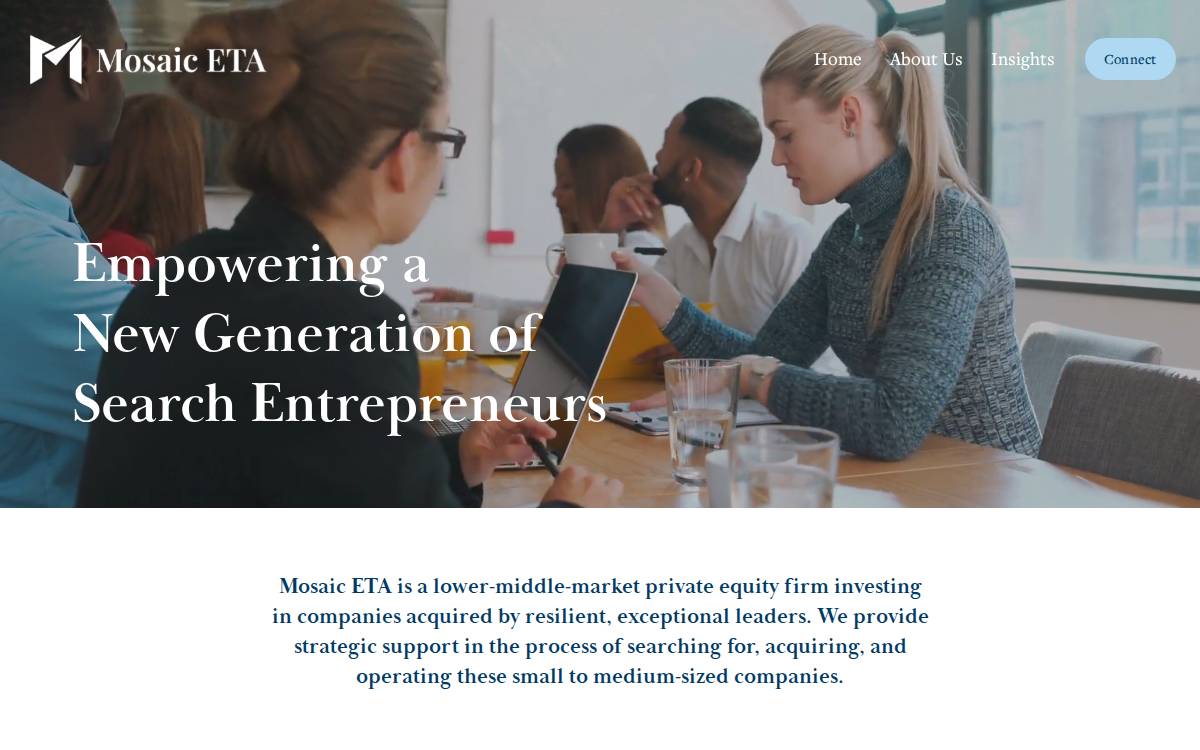 Mosaiceta website preview