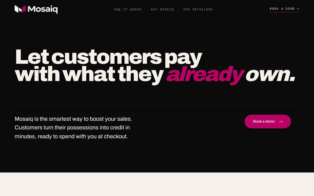 Mosaiq website preview