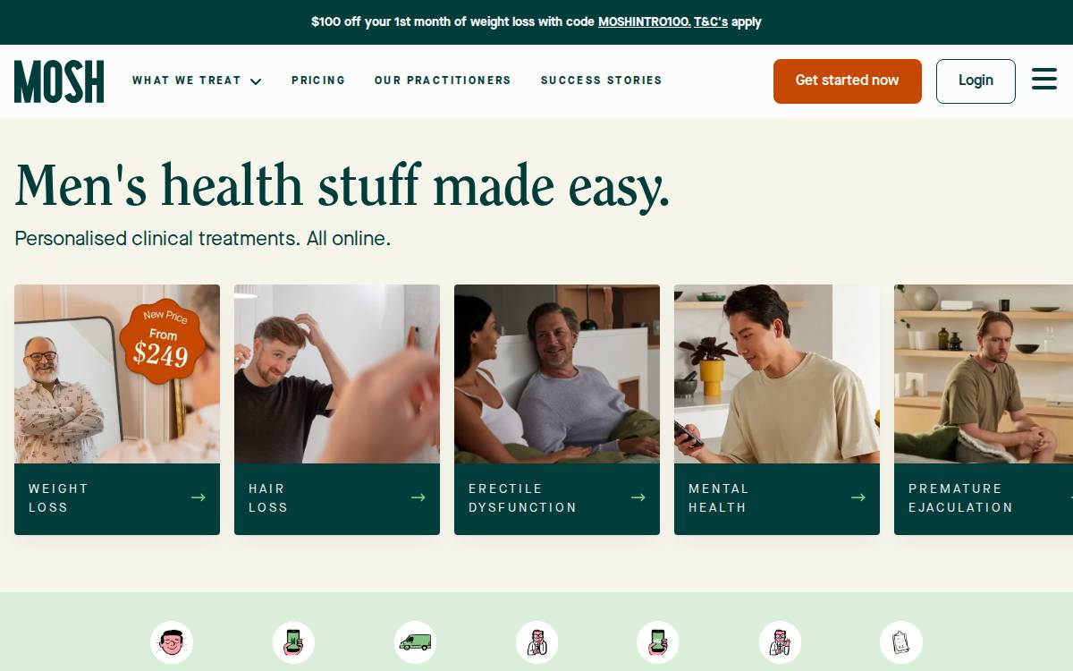 Mosh website preview