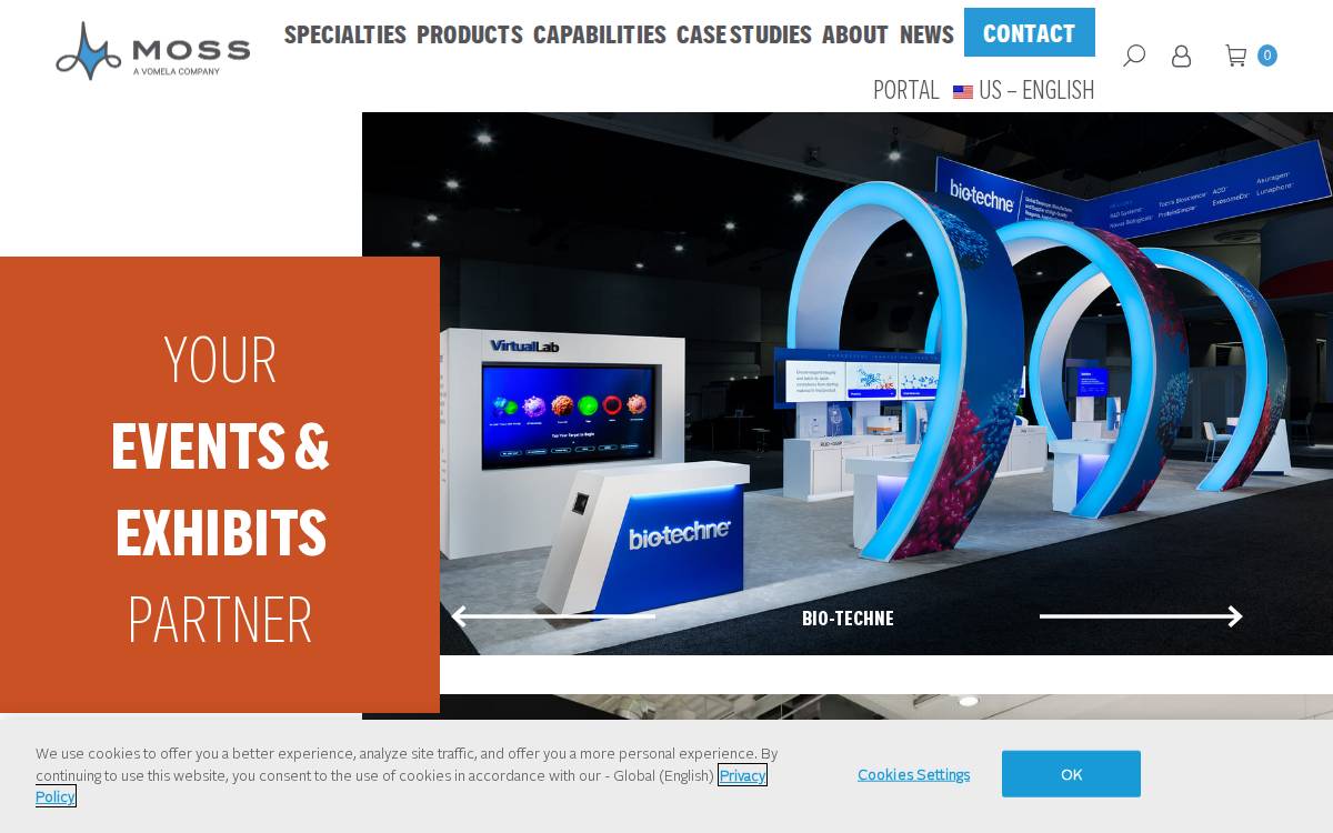 Moss, Inc. website preview