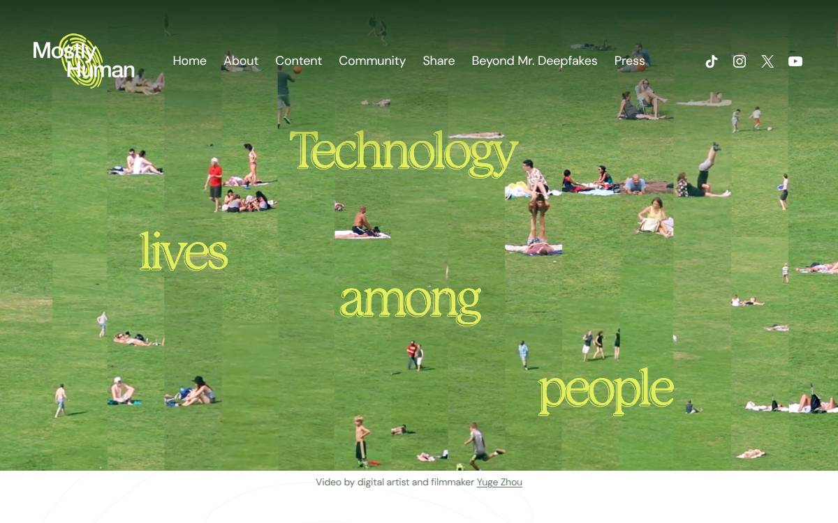 Mostlyhumanmedia website preview