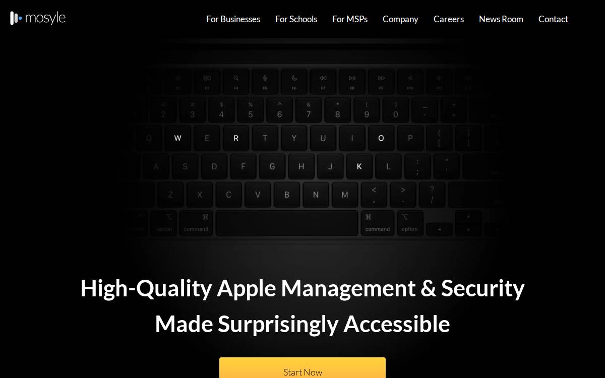 Mosyle website preview