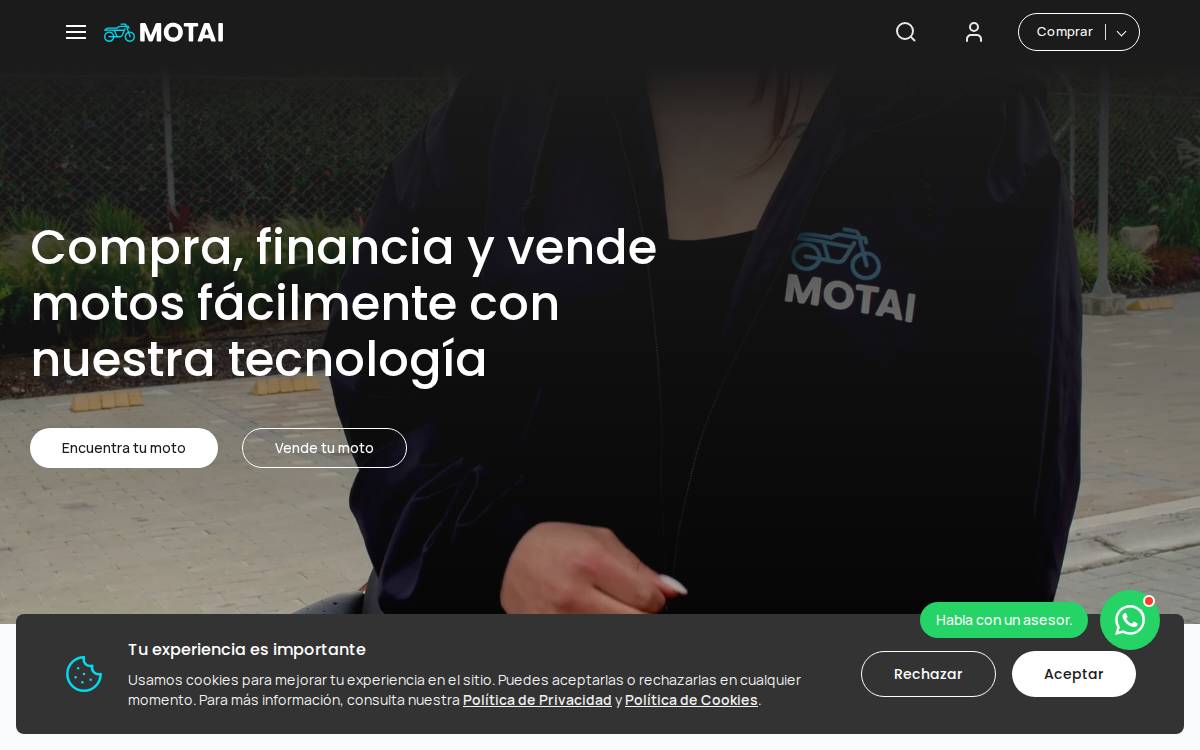 Motai website preview