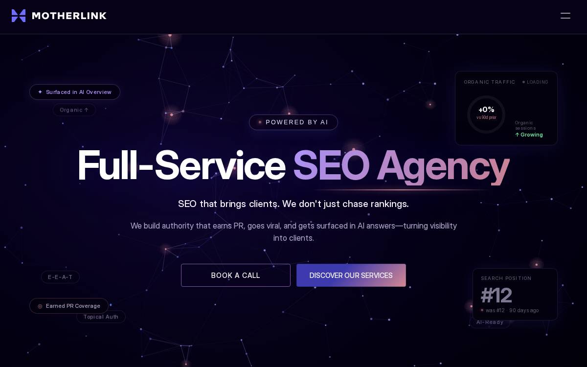 Motherlink website preview