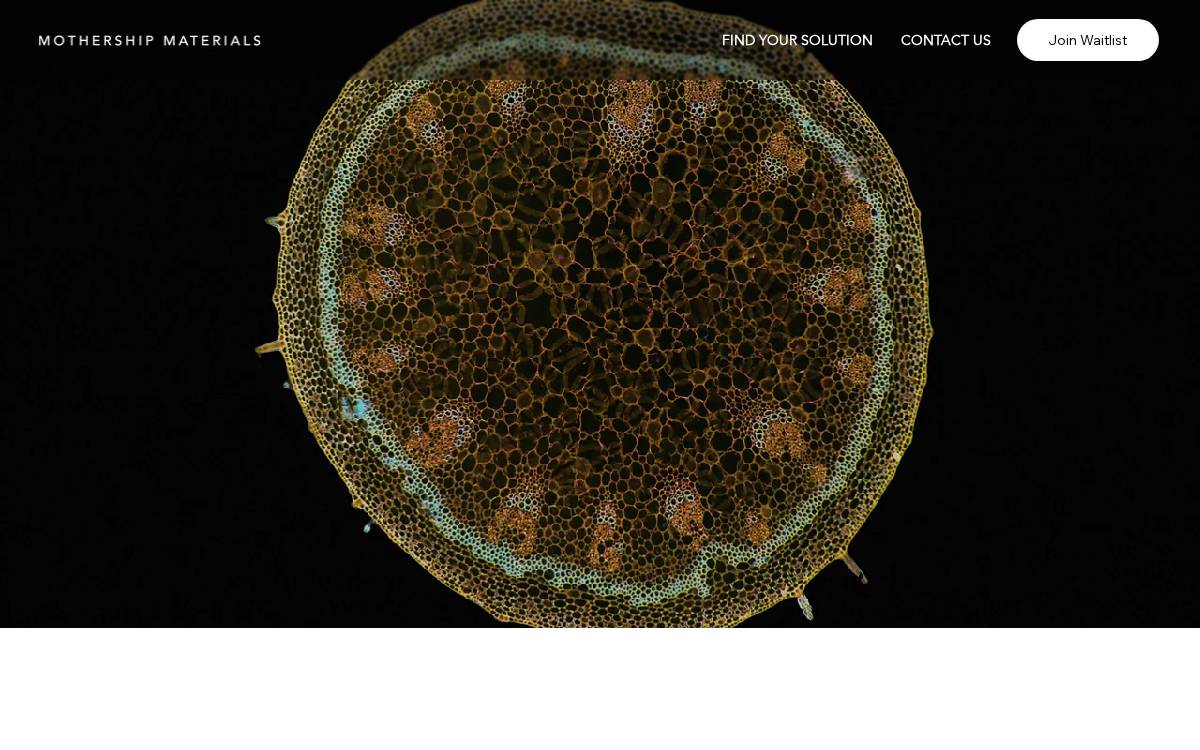 Mothership Materials website preview
