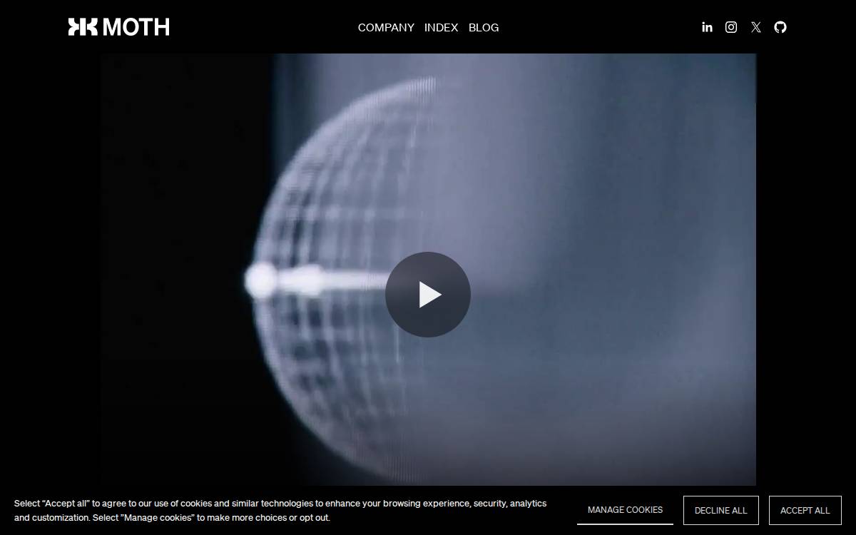 Mothquantum website preview
