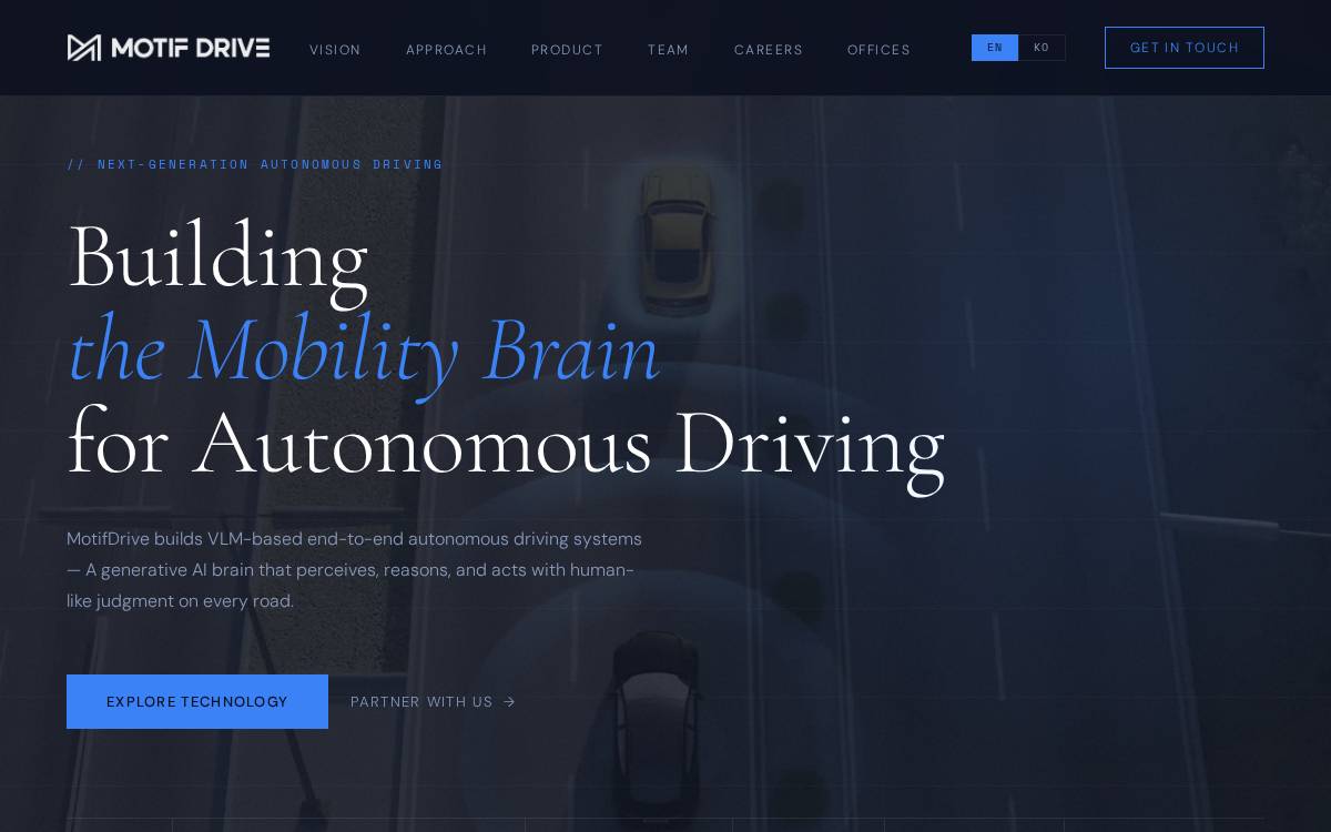Motif Drive website preview