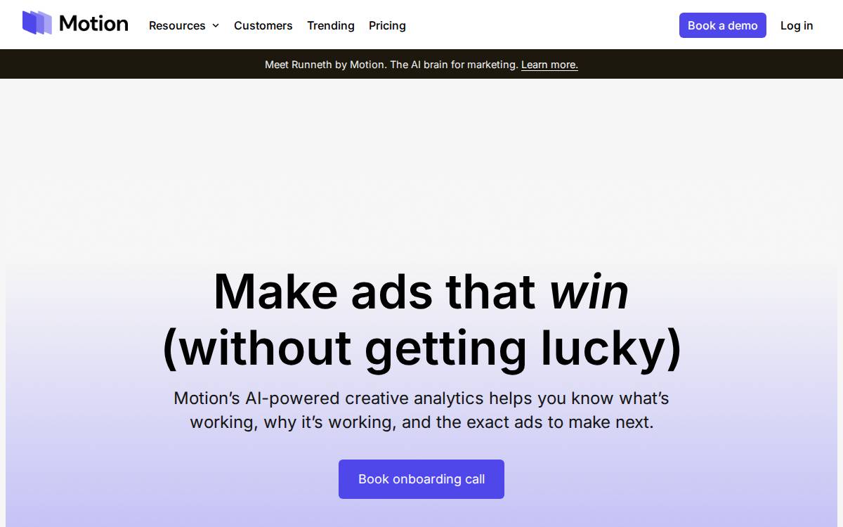 Motion website preview