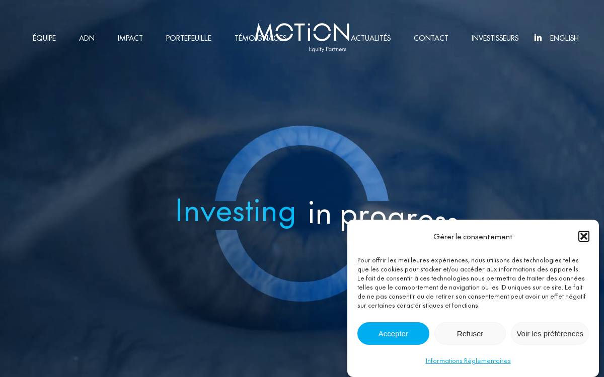 Motion Equity Partners website preview