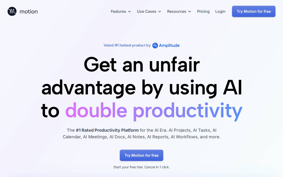 Motion website preview