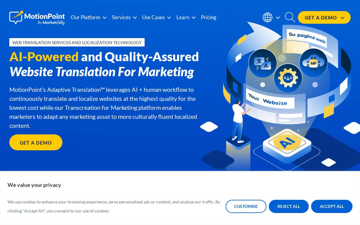MotionPoint website preview