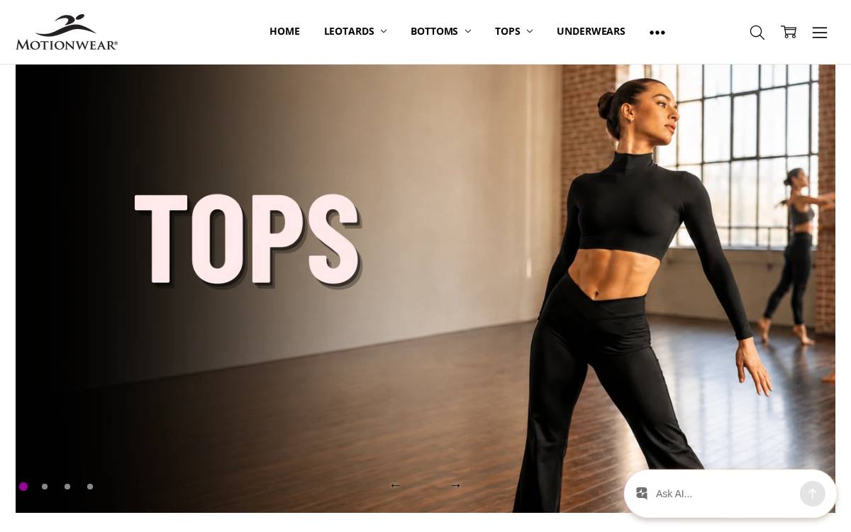Motionwear website preview