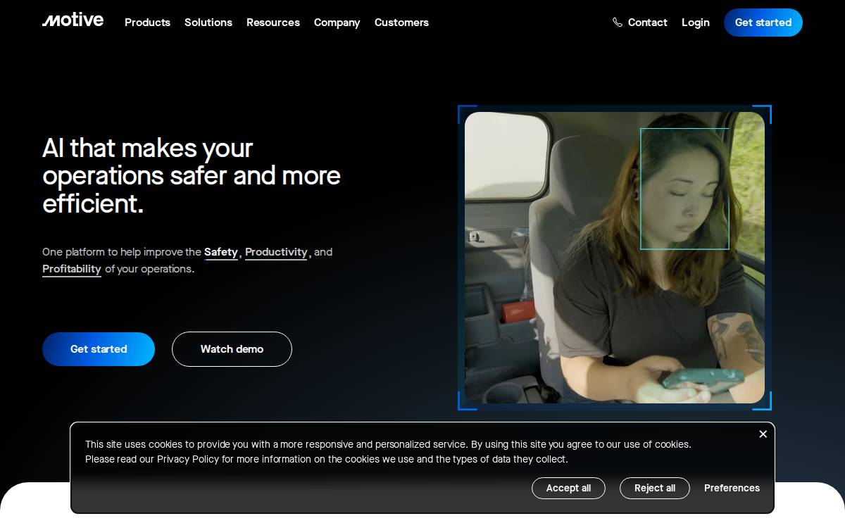 Motive website preview