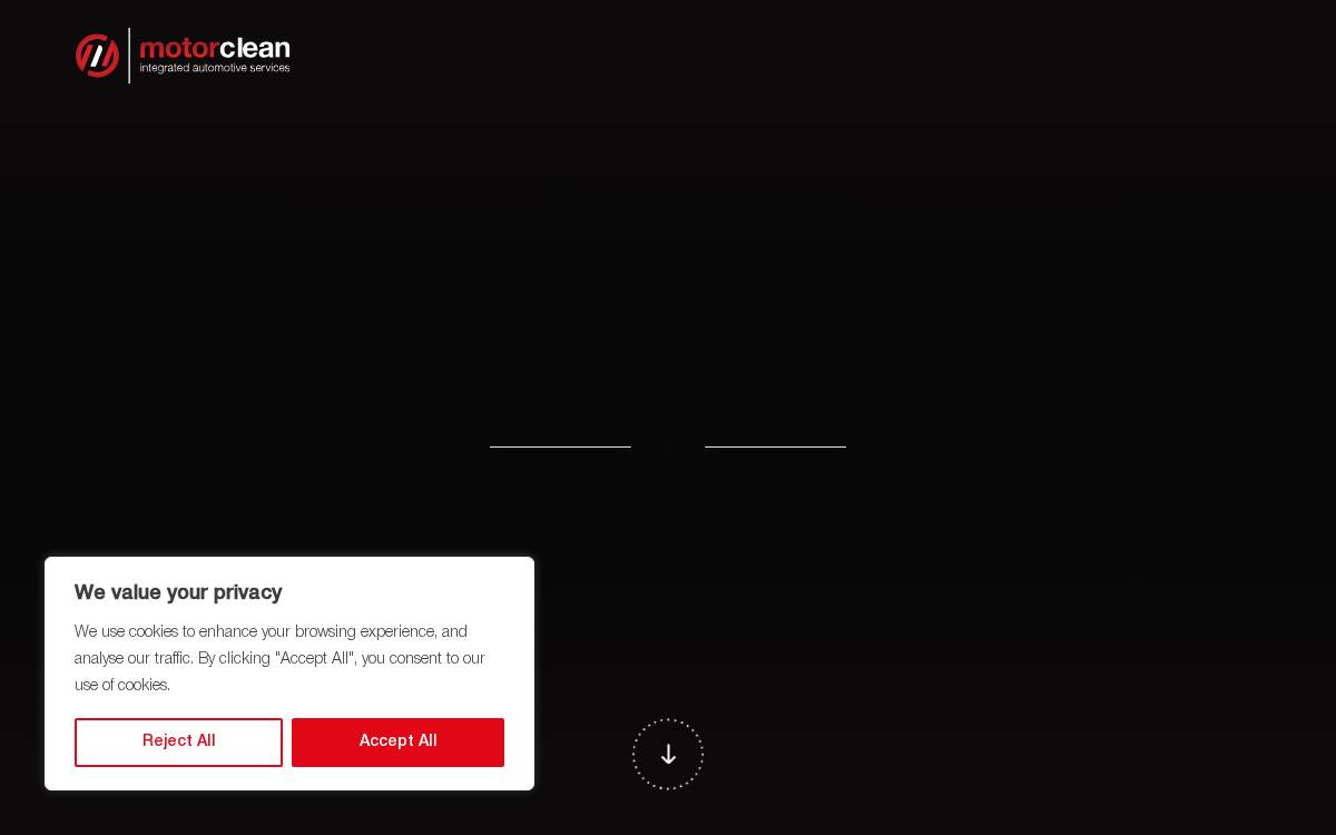 Motorclean website preview