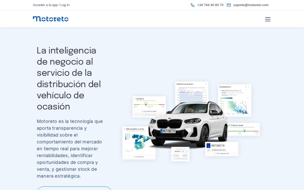 Motoreto website preview