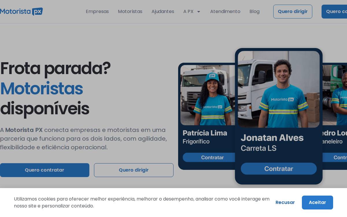 Motorista PX website preview