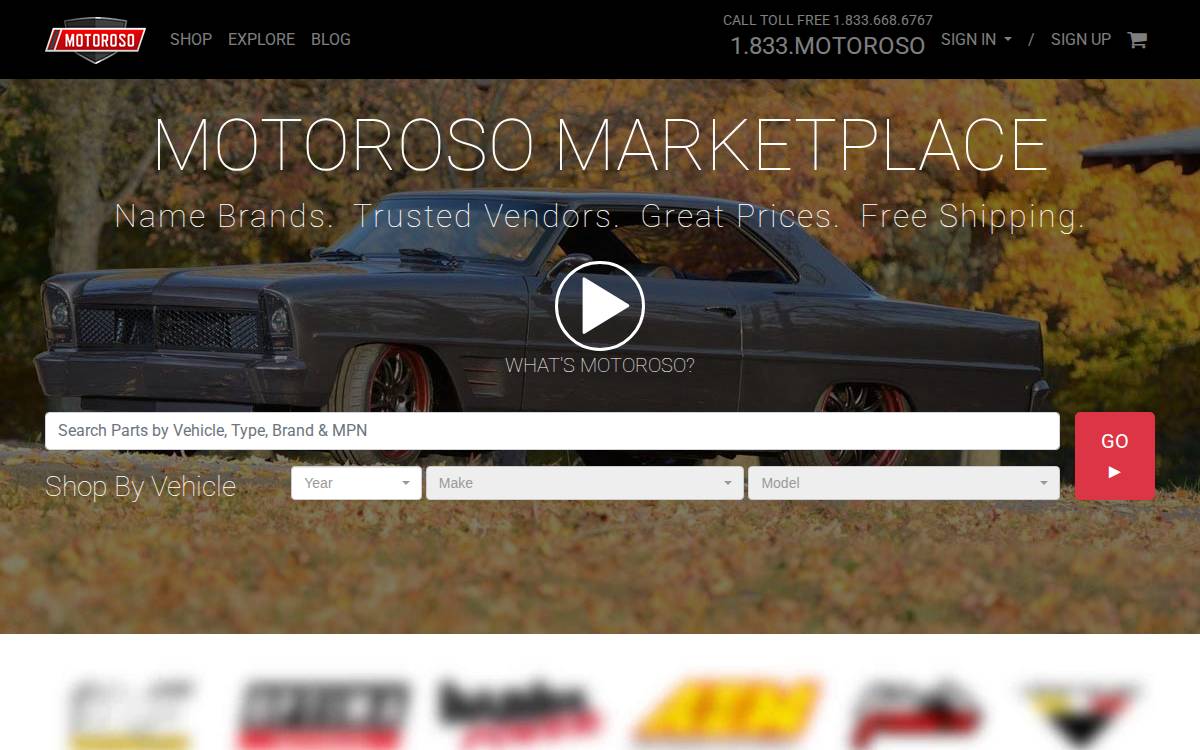 Motoroso website preview