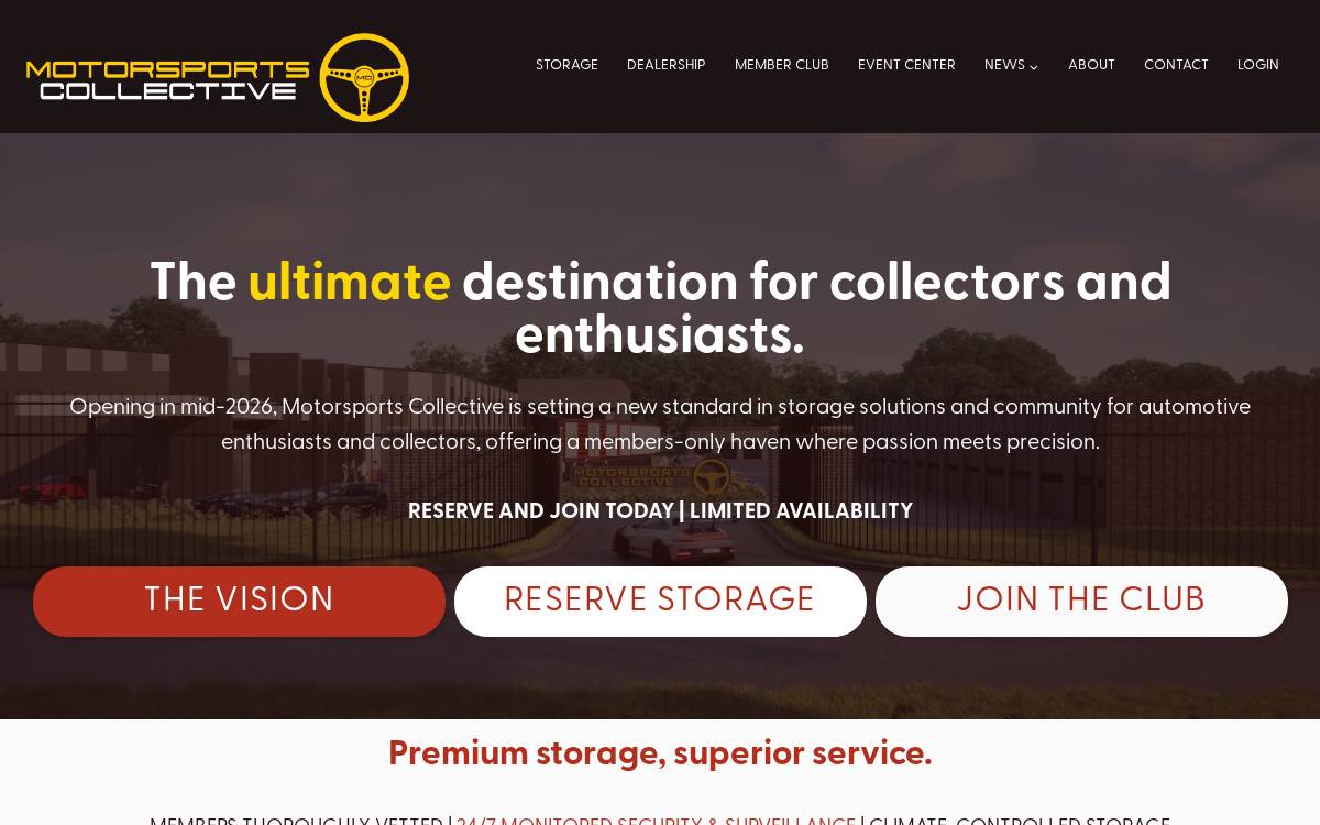 Motorsports Collective website preview
