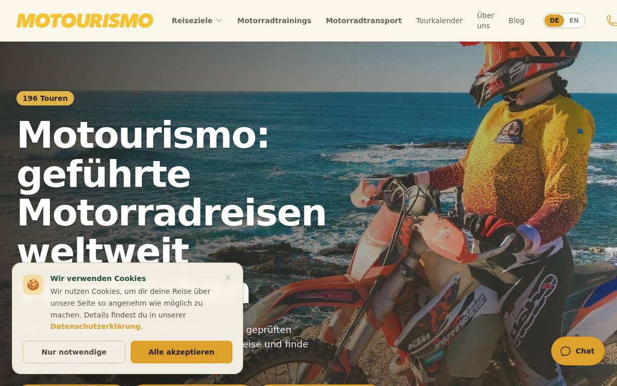 Motourismo website preview
