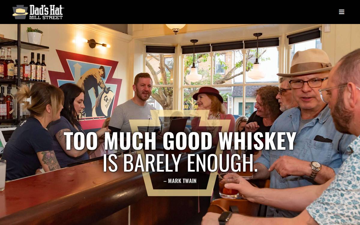 Mountain Laurel Spirits website preview