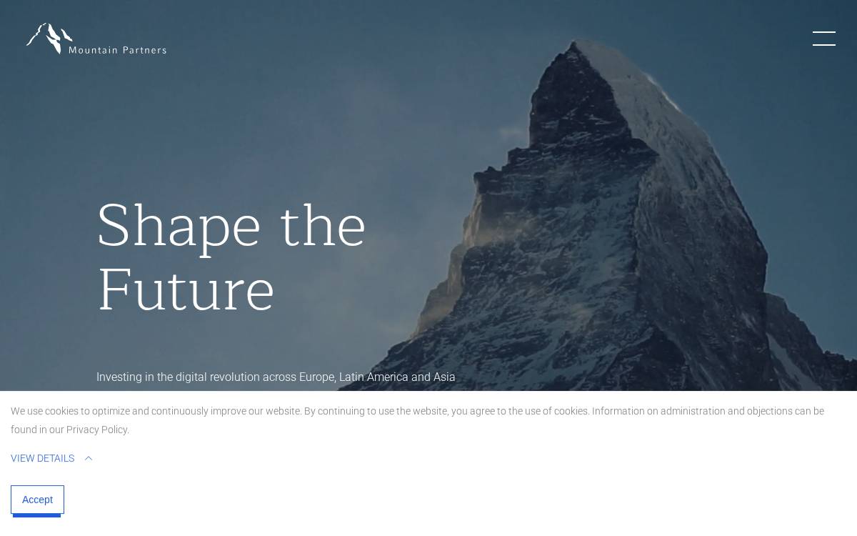 Mountain Partners website preview