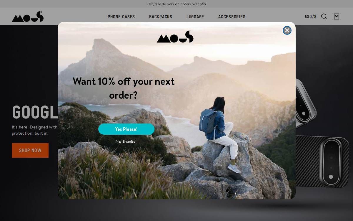 Mous website preview