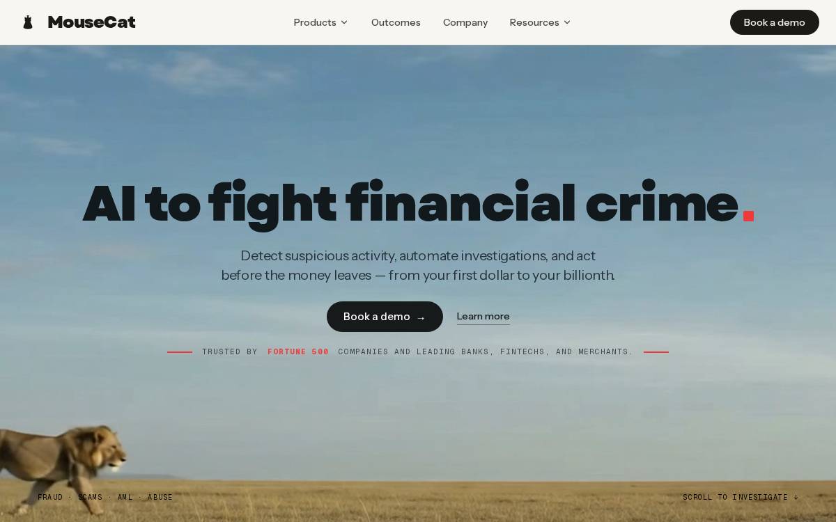 MouseCat website preview