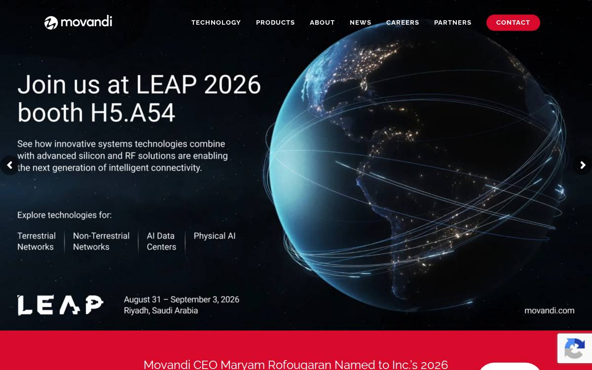 Movandi RFCMOS for 5G world website preview
