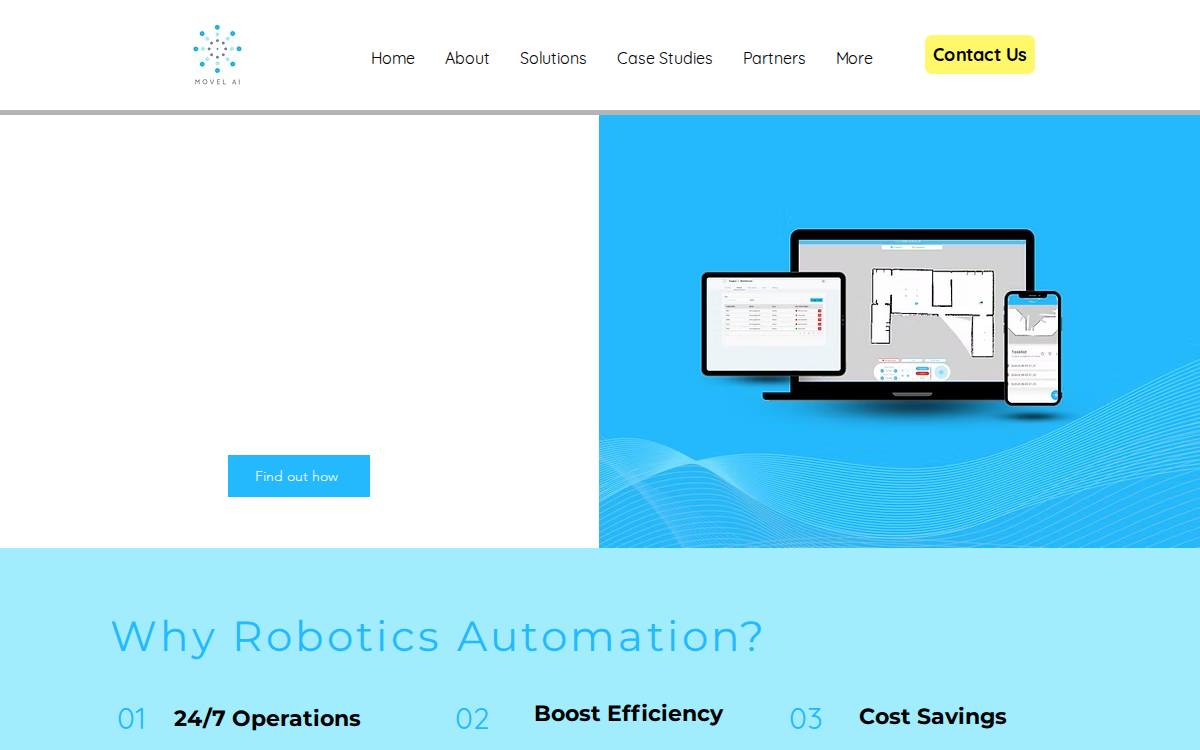 Movel Ai website preview