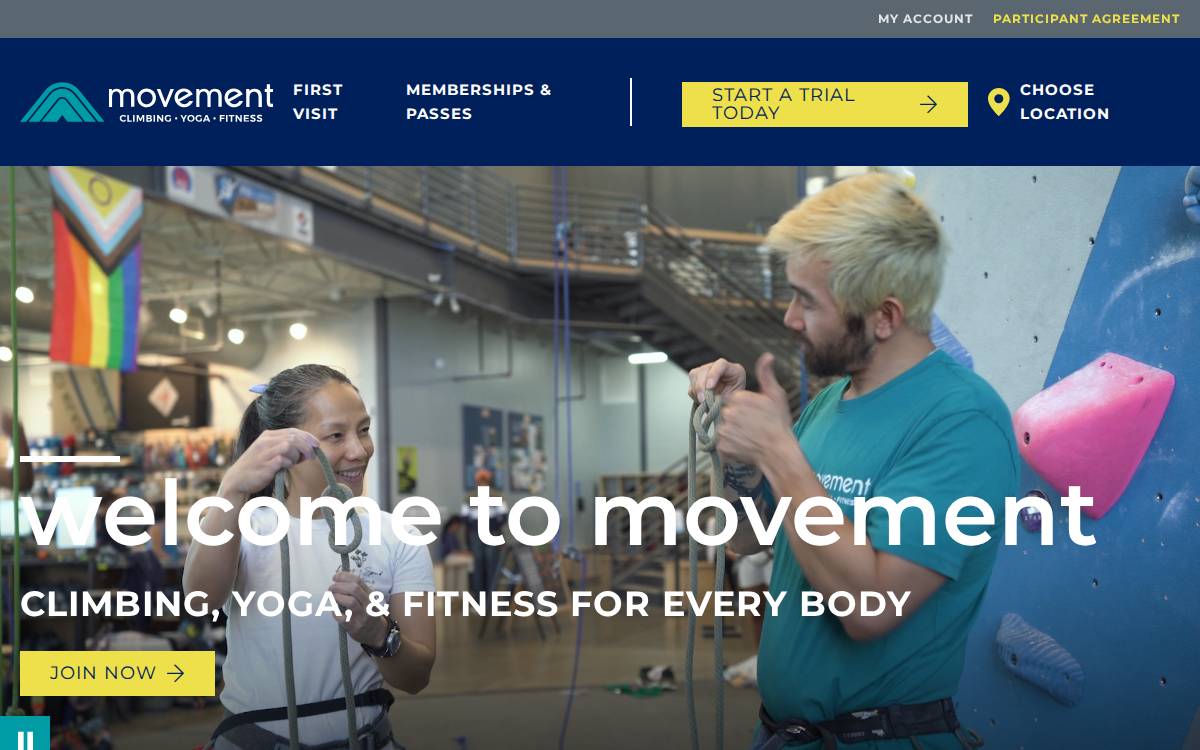 Movementgyms website preview
